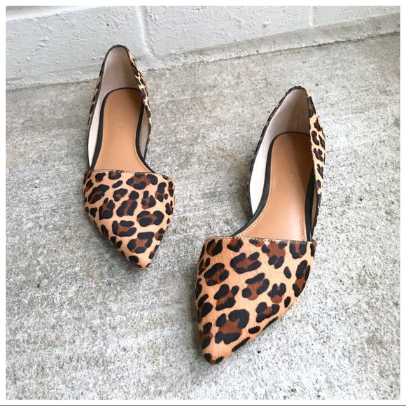 J. Crew Factory Shoes - J. Crew Factory Calf Hair Leopard D’Orsay Flats